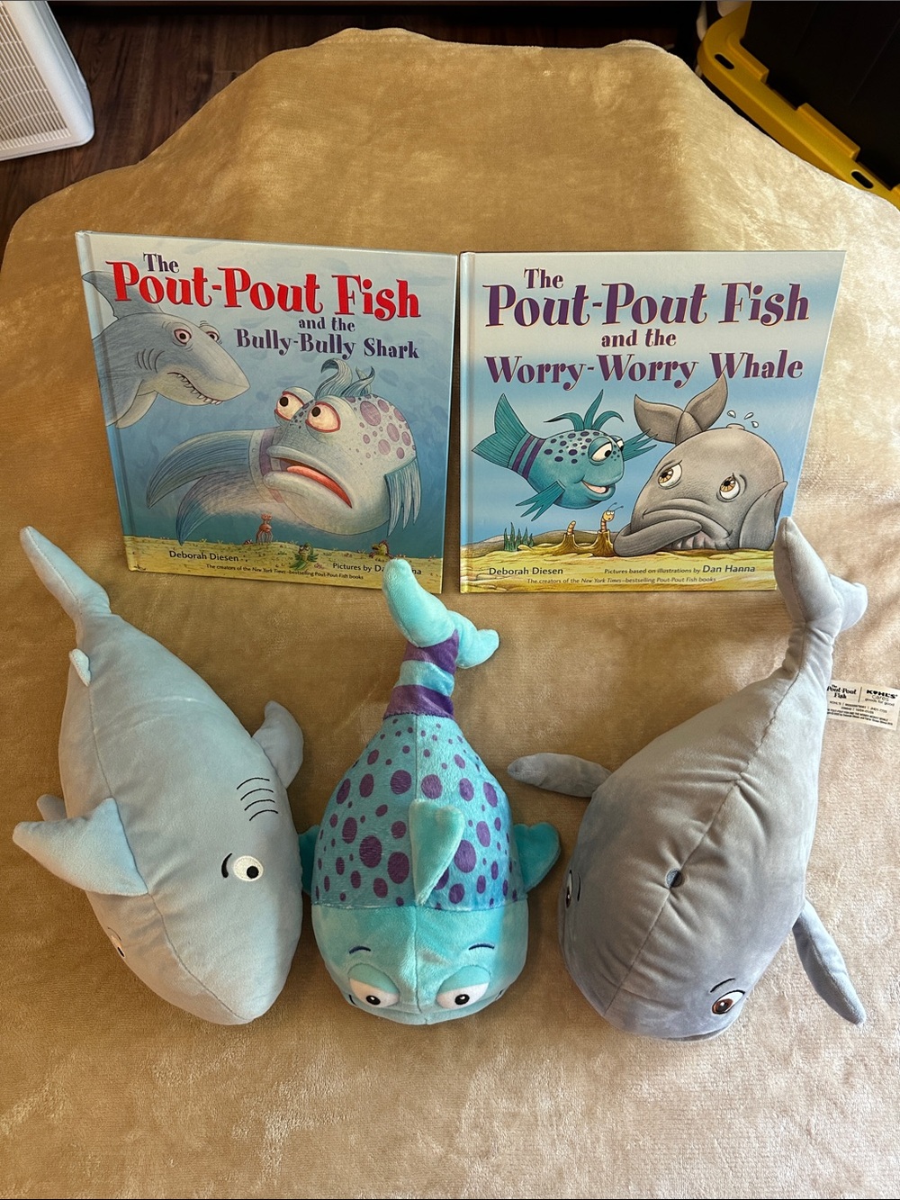 Kohl's Pout-Pout Fish Plush Set in Light Blue & Aqua